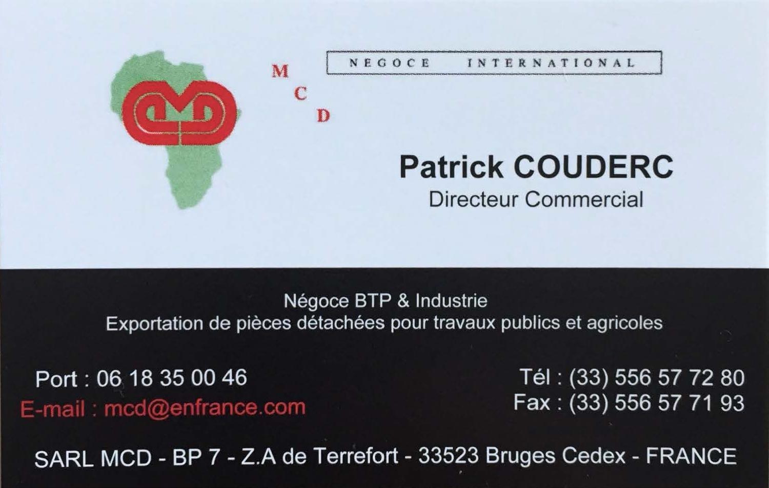 MCD carte visite Patrick Couderc